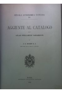 Aggiunte al Catalogo dell'Atlas Stellarum Variabilium (= Specola Astronomica Vaticana XI. )