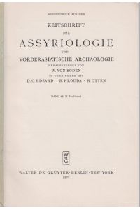 Ein Rollsiegel aus der Nähe von Gercüs. [Aus: Zeitschrift für Assyriologie und Vorderasiatische Archäologie, Bd. 69, 2. Halbbd. ].