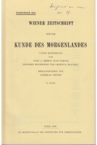 Assur-Dan I. , Ninurta-Apil-Ekur und die mittelassyrische Chronologie. [Aus: Wiener Zeitschrift für die Kunde des Morgenlandes, 71. Bd. ].