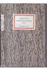 Insel-Bücherei Nr. 657: Des Himmels lichter Rand. Gedicht. Russisch und deutsch (= IB 657).