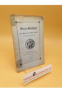 Wert und Würde der Persönlichkeit im Christentum ; Erste Vereinsschrift für 1906 ; Görres-Gesellschaft zur Pflege der Wissenschaft im katholischen Deutschland