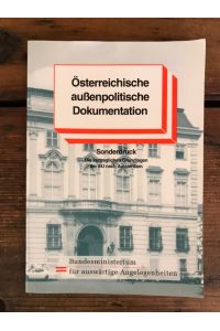 Österreichische außenpolitische Dokumentation: Sonderdruck - Die vertraglichen Grundlagen der EU nach Amsterdam