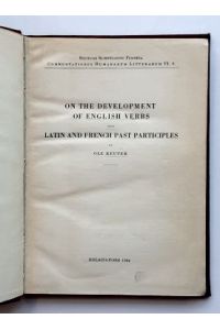 Ole Reuter : On the Development of English Vers from Latin and French Participles.