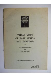 TRIBAL MAPS OF EAST AFRICA AND ZANZIBAR *.   - EAST AFRICAN STUDIES.