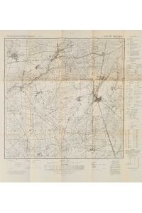 Topographische Karte 1:25000 ( 4-cm-Karte ) - 3328 Gr. Oesingen.   - Politische Grenzen: Niedersachsen Reg.Bez.Lüneburg, Landkr. Celle, Landkr. Gifhorn.
