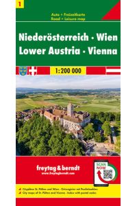 Freytag Berndt Autokarten, Blatt 1, Niederösterreich-Wien - Maßstab 1:200 000