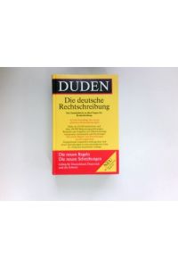 Duden, Rechtschreibung der deutschen Sprache.   - red. Bearb.: Werner Scholze-Stubenrecht ... / Der Duden in 12 Bänden ; Bd. 1
