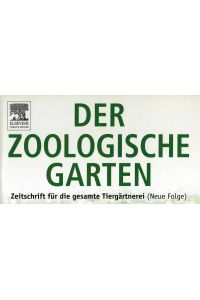 Der Zoologische Garten, Band 77, 2007-08, Hefte 1-6