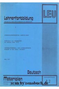 Deutsch - Einführung in die Arbeitsbereiche des Lehrplans Klasse 12/13  - Unterrichtsmodell zur Literaturkritik dargestellt an Gerd Gaisers Schlußball