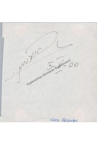 Original Autogramm Giora Feidman (*1936) /// Autograph signiert signed signee