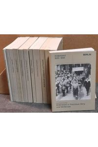 Widerstand in Berlin von 1933 bis 1945. 12 Bände (von 14, alle Bezirke). (ab 1986 erschienen)