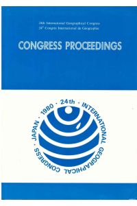 24th international geographical Congress 1980 Japan. Congress Proceedings.