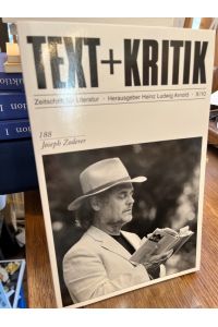 Joseph Zoderer. (= Text + Kritik 188).   - Zeitschrift für Literatur. Herausgegeben von Heinz Ludwig Arnold.