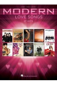 Modern Love Songs (PVG): Songbook für Klavier, Gesang, Gitarre: Piano, Vocal, Guitar