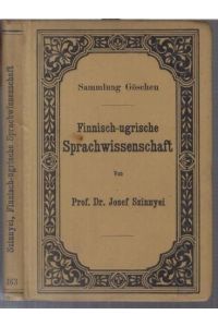 Finnisch-ugrische Sprachwissenschaft ( = Sammlung Göschen, 463 ).