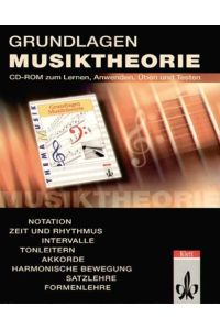Grundlagen Musiktheorie: CD-ROM Einzellizenz Klasse 5-13