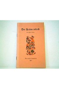 Der Krämerskorb. Bärenreiter-Laienspiele Nr. 243. Für das Laienspiel unserer Zeit neu eingerichtet und übersetzt von Georg Gustav Wieszner.