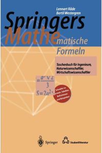 Springers Mathematische Formeln  - Taschenbuch für Ingenieure, Naturwissenschaftler, Wirtschaftswissenschaftler