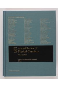 Annual Review of Physical Chemistry Volume 59, 2008
