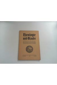 Theologie und Glaube. Zeitschrift für den katholischen Klerus, 42. Jahr, Heft 2 (1952)
