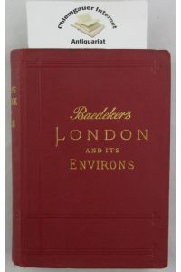 London and its Environs. Handbook for Travellers.   - Fourteenth REVISED edition. With 4 Maps and  24 Plans.