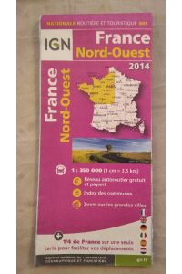 France Nord-Ouest 1:350000.