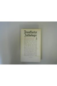 Frankfurter Anthologie; Teil: Bd. 5.