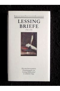 Briefe von und an Lessing 1743 - 1770 (Dünndruck).   - Werke und Briefe in 12 Bänden, Band 11/1.