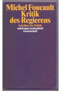 Kritik des Regierens: Schriften zur Politik (suhrkamp taschenbuch wissenschaft)