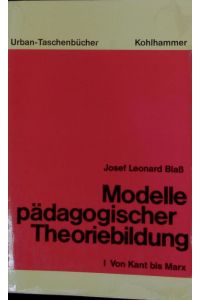 Modelle pädagogischer Theoriebildung.