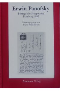 Erwin Panofsky.   - Beiträge des Symposions Hamburg 1992.