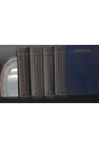 Goethes Werke. Auswahl in sechzehn Bänden (4 Bücher) komplett  - Mit einer biographischen Einleitung von Henrich Stiehler.