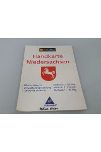 Handkarte Niedersachsen  - physisch
