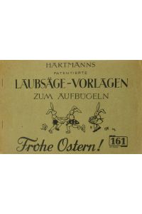 Hartmanns patentierte Laubsäge-Vorlagen zum Aufbügeln. Frohe Ostern!