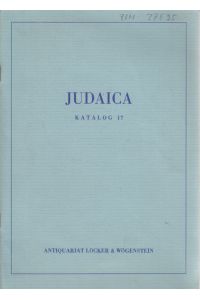 Judaica. Katalog 17.