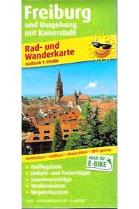 Freiburg und Umgebung.   - Rad- und Wanderkarte - Maßstab 1: 50 000