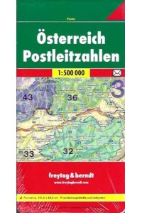Österreich Postleitzahlen - Austria post codes.   - 9 Landeshauptstädte und Leitsystem.