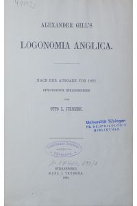 Logonomia Anglica.   - 1621.