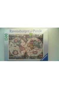 Ravensburger 16211 - Verbiest: Historische Weltkarte, 1. 500 Teile Puzzle,