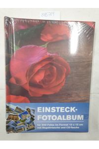 Einsteck-Fotoalbum für 200 Fotos (Design: Rosen)  - Einsteckfotoalbum im Format 10x15 cm