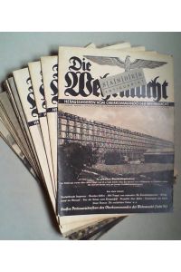 Die Wehrmacht. Hg. vom Oberkommando der Wehrmacht. Jg. 3 (1939), Hefte 2-5, 7, 9, 11-14, 16-26 (zusammen 21 von 26 Heften).