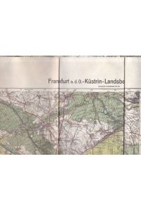 Reichskarte Einheitsblatt 66: Frankfurt a. d. O. - Küstrin - Landsberg a. d. W. - Zielenzig. In 5 Farben. 1 : 100 000