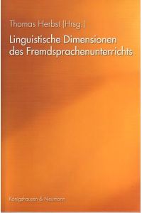 Linguistische Dimensionen des Fremdsprachenunterrichts.