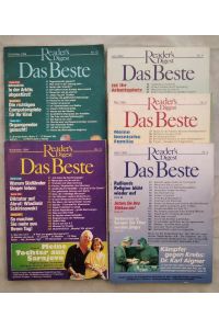 Readers Digest: Das Beste - Konvolut von 5 Heften 1994: 4-6, 11 und 12.