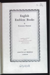 English Emblem Books.