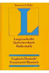 Langenscheidts Fachwörterbuch Mathematik  - Englisch-Deutsch-Französisch-Russisch