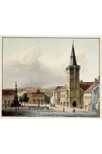 KADAN, town hall, view / KAADEN, Rathaus am Ringplatz, Ansicht