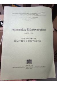 Apostolus Sisatovacensis anni 1324
