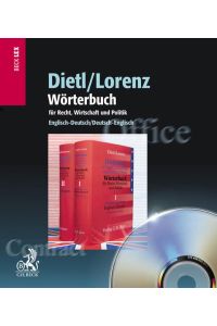 Dictionary CD-ROM of Legal, Commercial and Political Terms, English-German, German-English