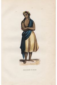 Junges Mädchen von Pitcairn - Pitcairn Insel Pazifik Tracht Trachten costumes